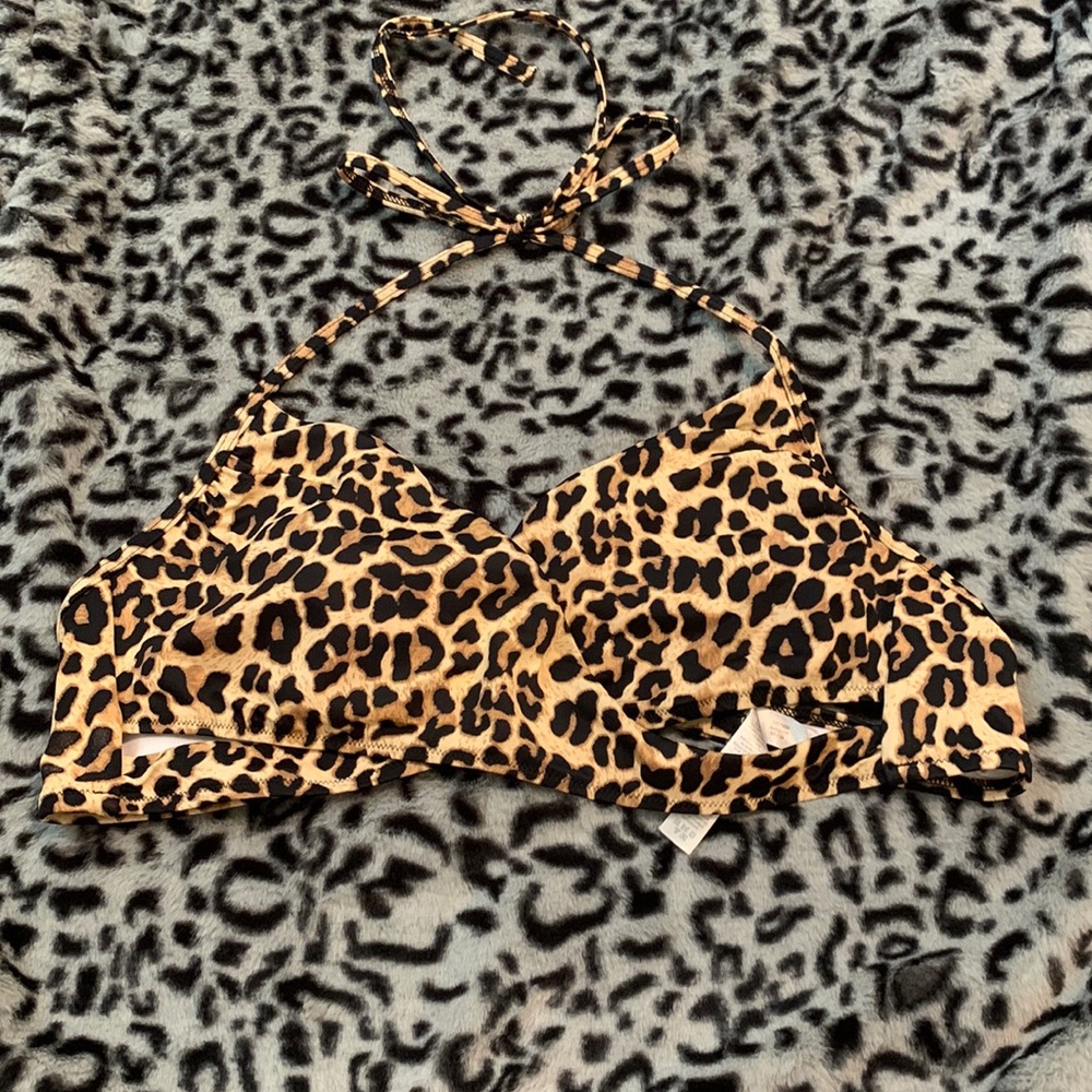 PINK VICTORIA’S SECRET Leopard Bikini Top